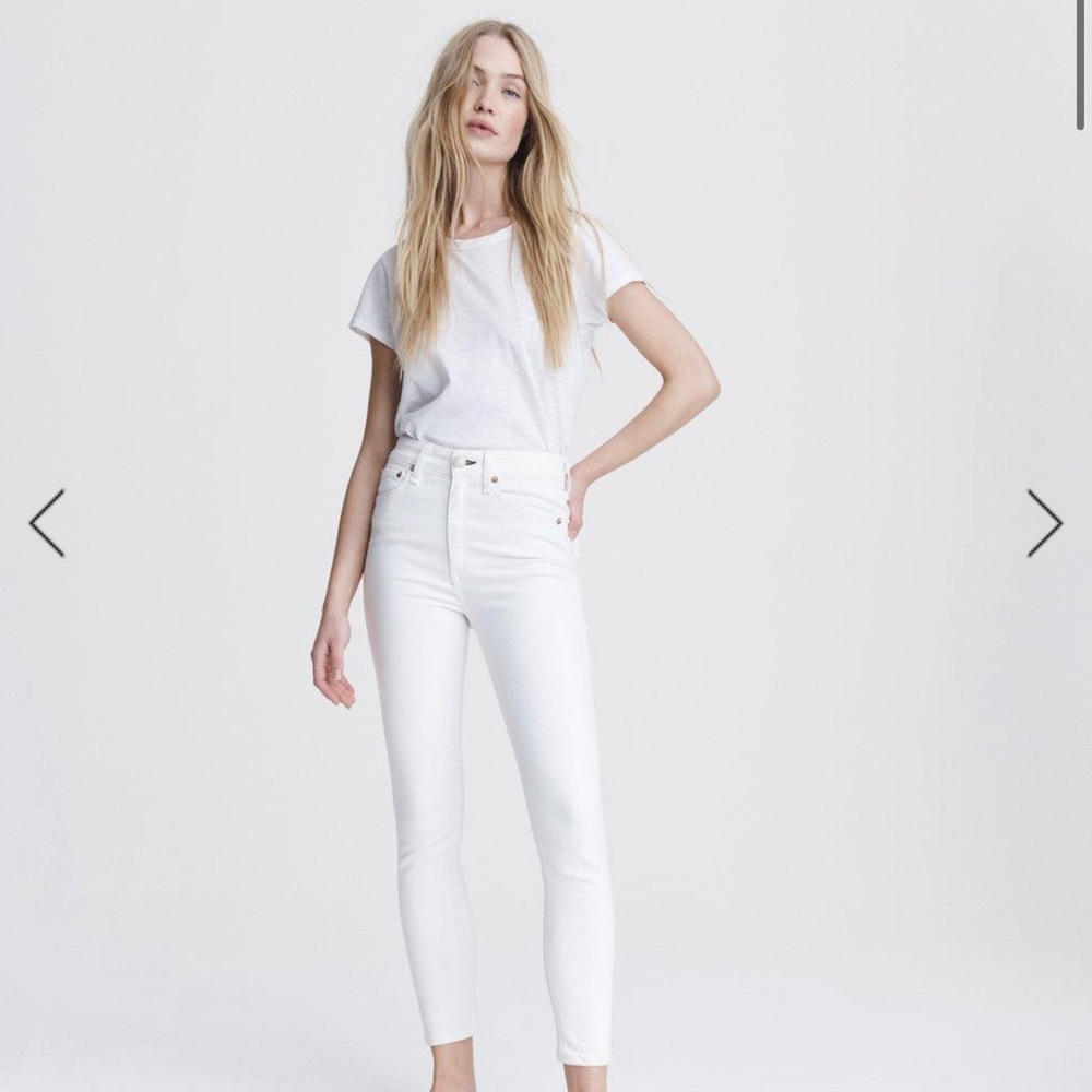 Rag & bone white jeans